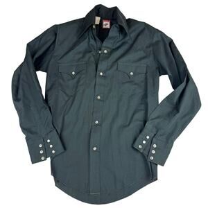 Vintage Kids Western Pearl Snap Shirt - Size 14 - Chute